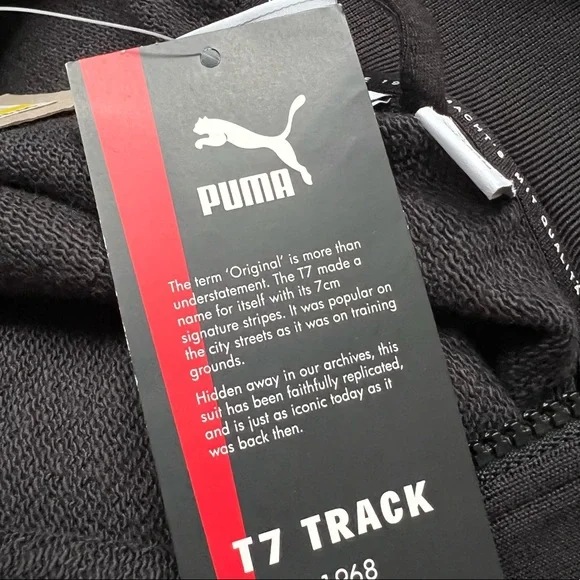 PUMA Mens DAZED T7 TRACKSUIT Black
